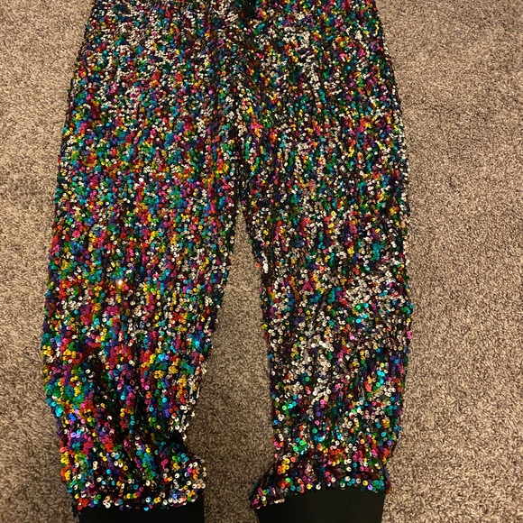Nyco Multi Color Sequin Joggers 